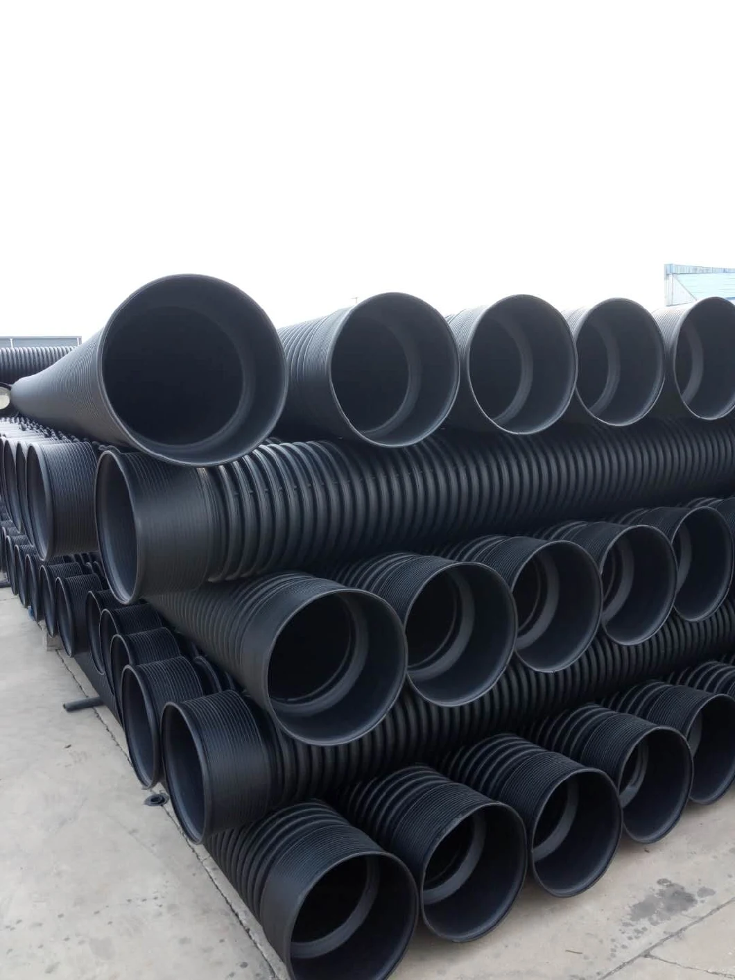 China Factory Supplyer HDPE Large Diameter Corrugated Drainage Pipe
