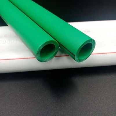 Tubo PPR para tubo rígido de água fria com faixa azul/tubo rígido de água quente com faixa vermelha