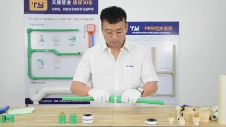 Acessórios para tubos leves hidráulicos PPR com fabricantes de plástico de marca Ty Polipropileno aleatório