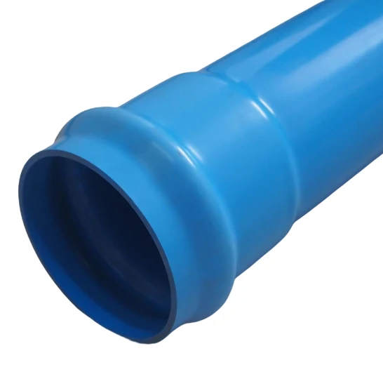 Tubo de água de plástico PVC de 4 polegadas para abastecimento de água subterrâneo Tubo de plástico PVC O Pipe