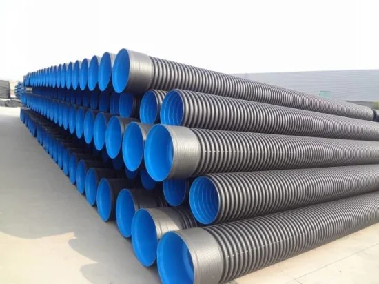 Tubo de drenagem corrugado HDPE de parede dupla de alta qualidade com certificado SGS